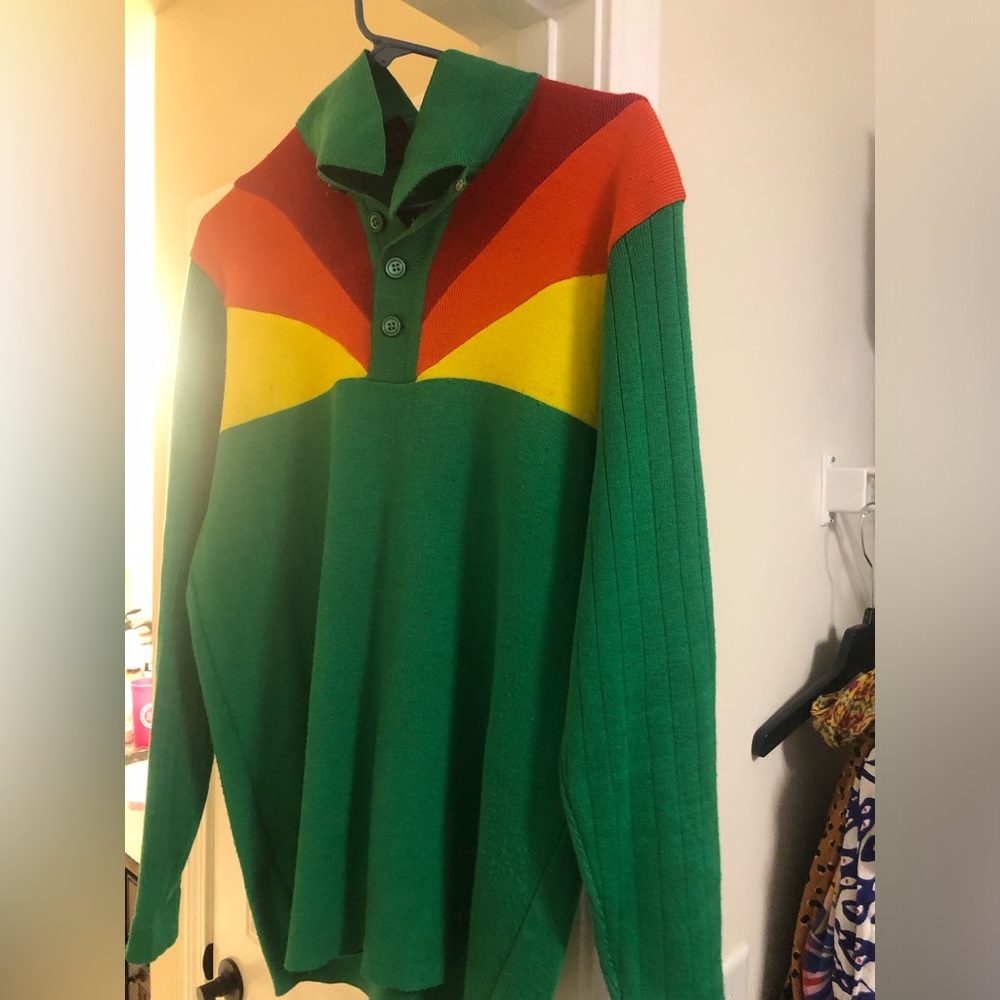 Vintage Sportif Knit Polo XL